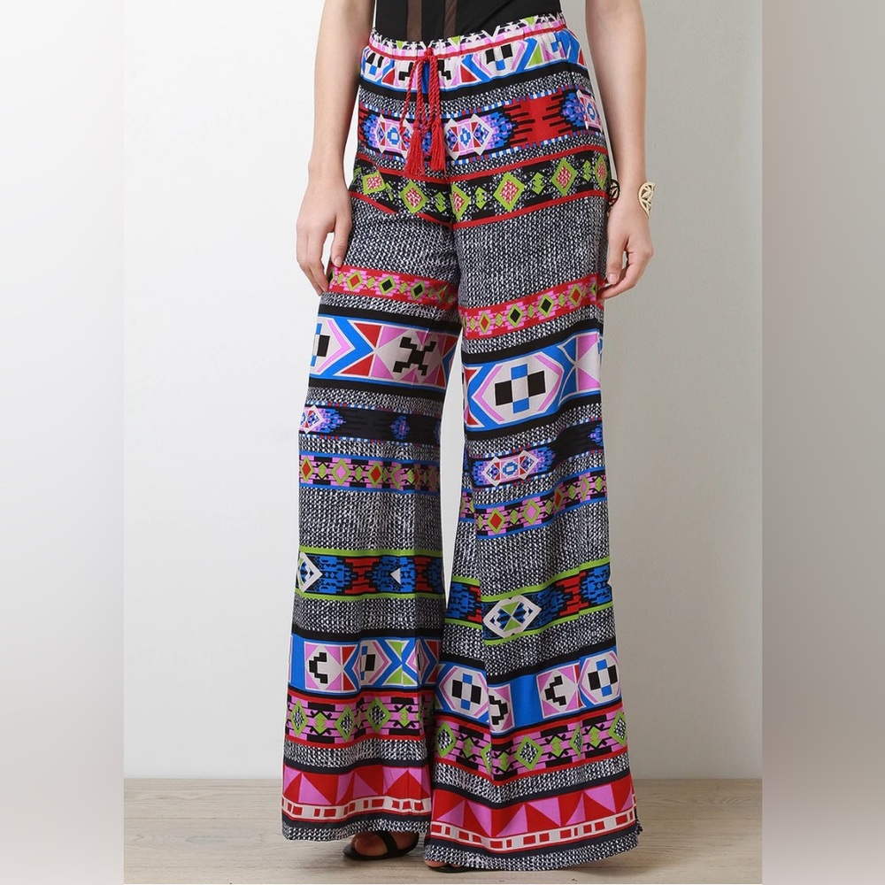 Akira Boho Wide Leg Tribal Palazzo‎ size M